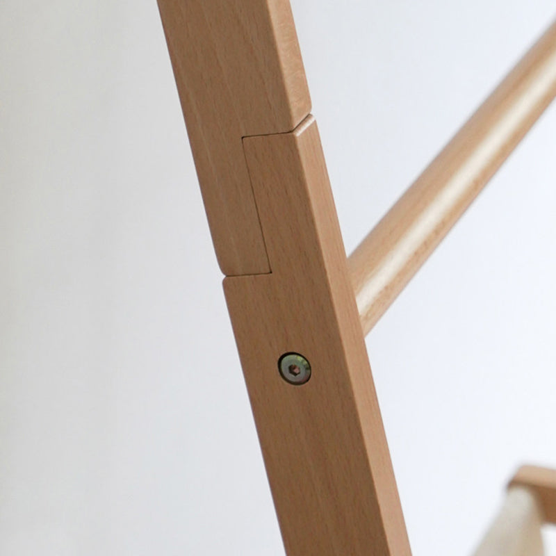 Traditional Japanese Solid Wood Rectangular Coat Rack With Basket Space-Saving Freestanding Hall Tree For Bedroom