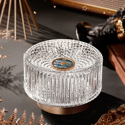 Luxury Aluminum Alloy Glass Table Lamp - Eye-Caring Soft Light Touch Control Ambient Light For Bedroom & Dining