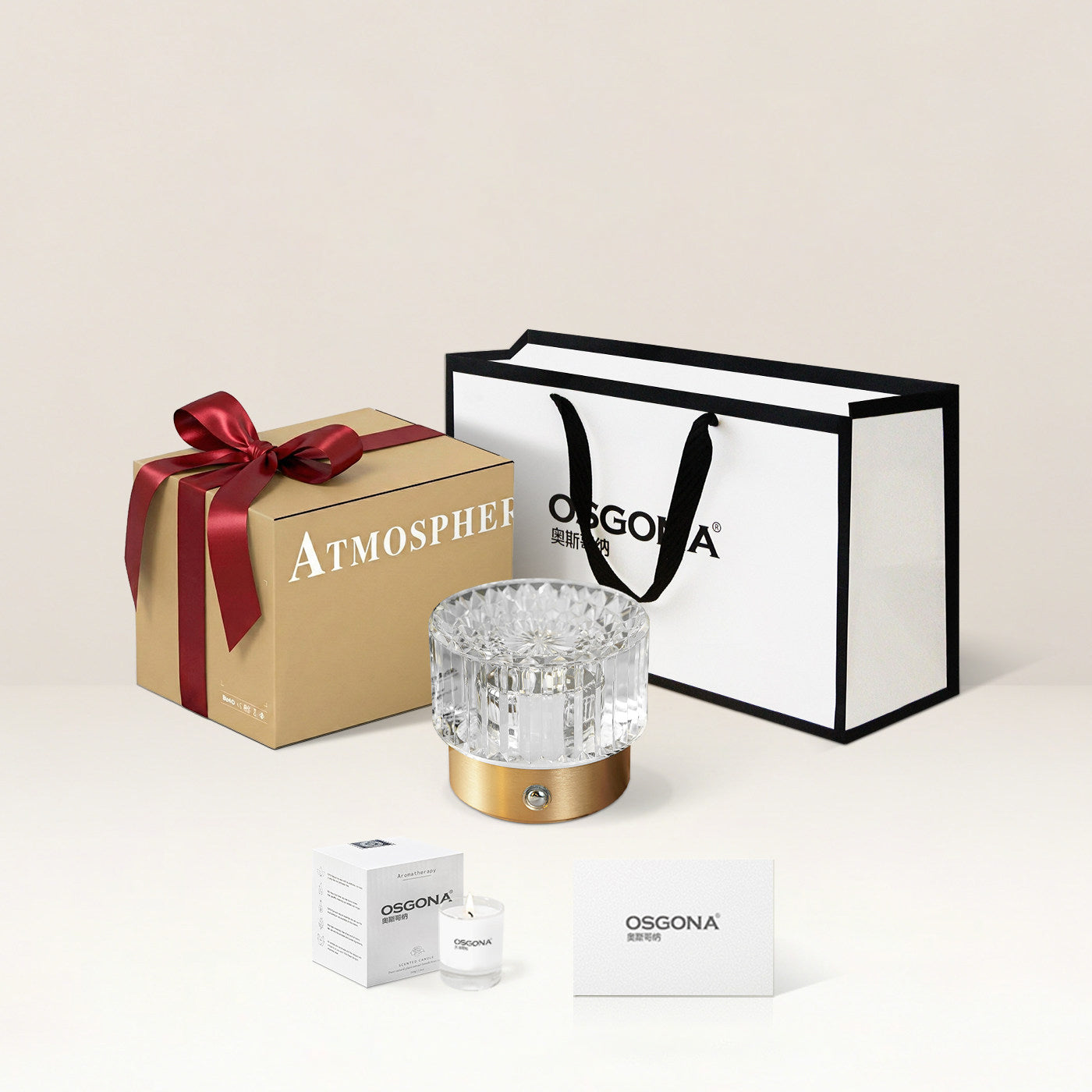 Diamond Glow Luxury Bedside Table Lamp - Acrylic & Aluminum Ambient Night Light Glacier & Warm Sun Collection