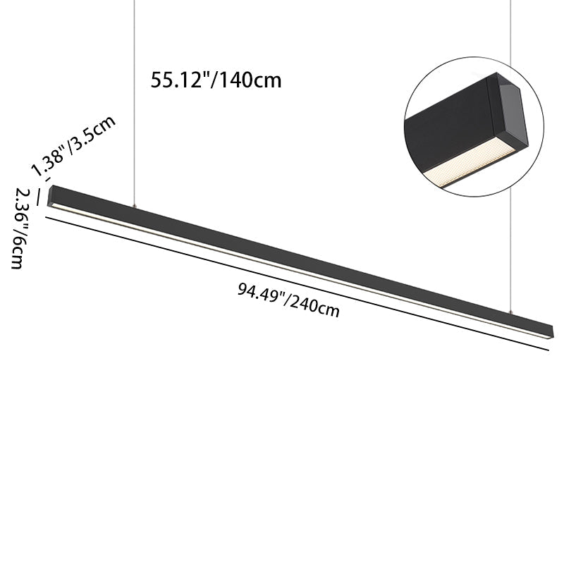 Anti-Glare LED Pendant Light For Home Office - Deep UGR<=13 Eye-Care Pendant For Office & Commercial Use