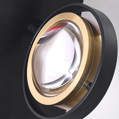 Modern Simplicity Rotatable Spherical Square Iron Aluminum Acrylic LED Wall Sconce Lamp For Bedroom