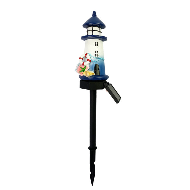 Contemporary Creative Waterproof Solar Light Tower Resin ABS LED Outdoor Light Landscape Lighting For Garden