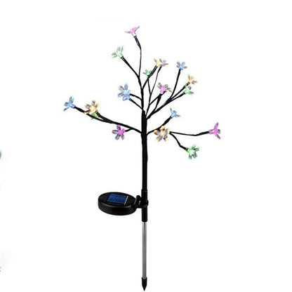 Contemporary Creative Waterproof Solar Flower PVC LED Outdoor Light Landscape Lighting For Garden