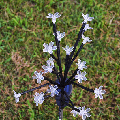 Contemporary Creative Waterproof Solar Flower PVC LED Outdoor Light Landscape Lighting For Garden