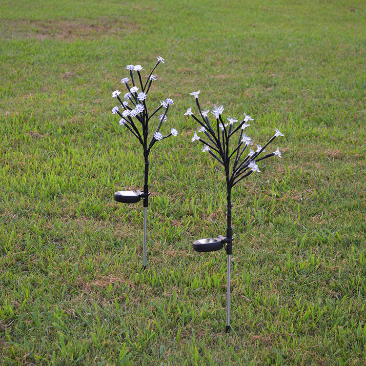 Contemporary Creative Waterproof Solar Flower PVC LED Outdoor Light Landscape Lighting For Garden