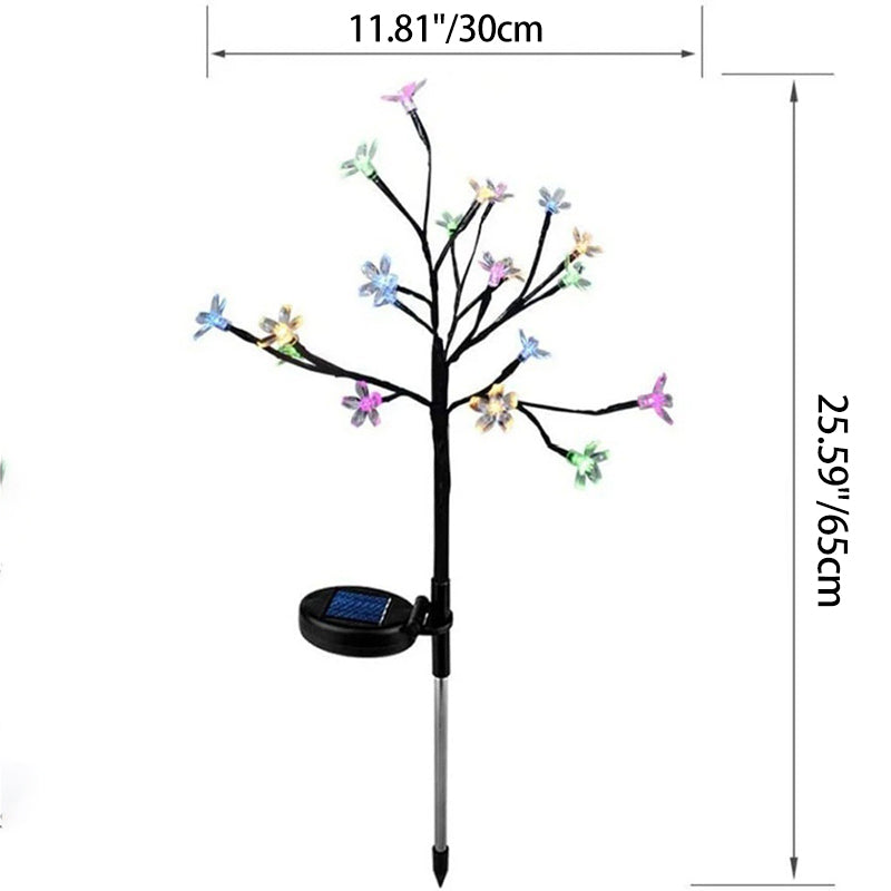 Contemporary Creative Waterproof Solar Flower PVC LED Outdoor Light Landscape Lighting For Garden