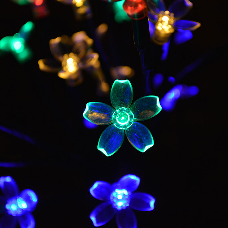 Contemporary Creative Waterproof Solar Flower PVC LED Outdoor Light Landscape Lighting For Garden