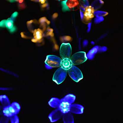Contemporary Creative Waterproof Solar Flower PVC LED Outdoor Light Landscape Lighting For Garden