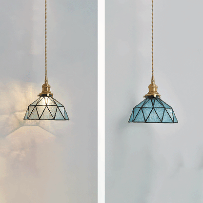 Contemporary Nordic Geometric Line Copper-Plated Glass 1/3-Light Pendant Light For Dining Room
