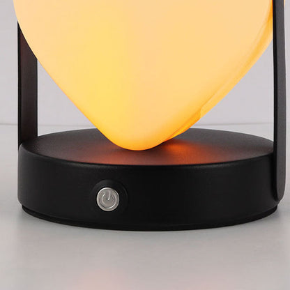 Contemporary Creative USB Adjustable Arched Heart Iron Acrylic LED Table Lamp Night Light For Bedroom