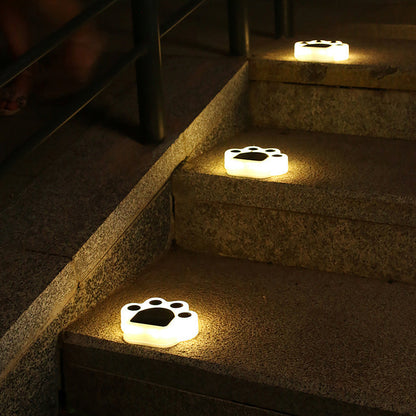Contemporary Creative Solar Waterproof Bear Paw-Shaped ABS PC LED Outdoor Light Landscape Light For Garden