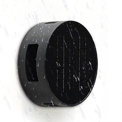 Modern Simplicity Waterproof Solar Adjustable Round ABS Glass Outdoor Wall Sconce Lamp Landscape Lighting For Garden