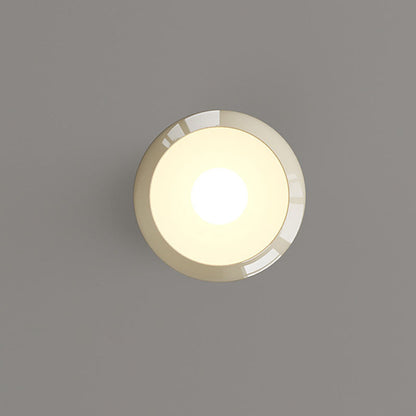 Contemporary Scandinavian Round Wrought Iron 1-Light Pendant Light For Bedroom