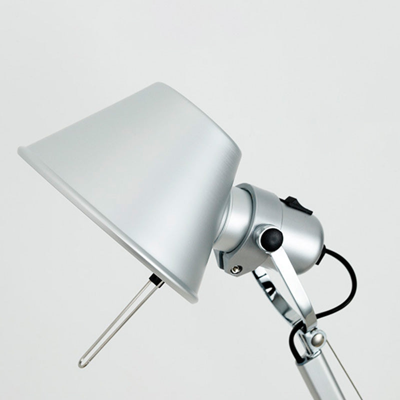 Contemporary Industrial Cylindrical Aluminum Alloy Adjustable 1-Light Desk Lamp For Home Office