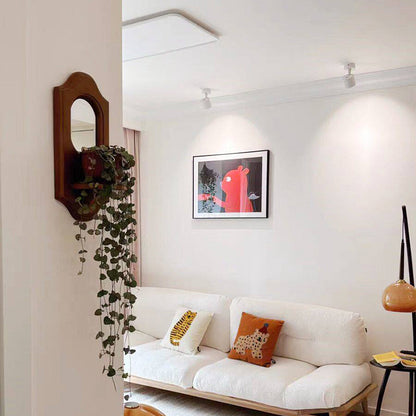 Traditional French Plywood & Glass Wall Mirror With Display Shelf For Living Room Bedroom