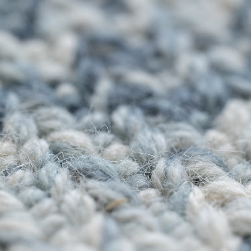 Contemporary Nordic Premium Handwoven Wool Blend Rectangular Area Rug For Living Room