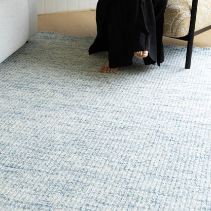 Contemporary Nordic Premium Handwoven Wool Blend Rectangular Area Rug For Living Room