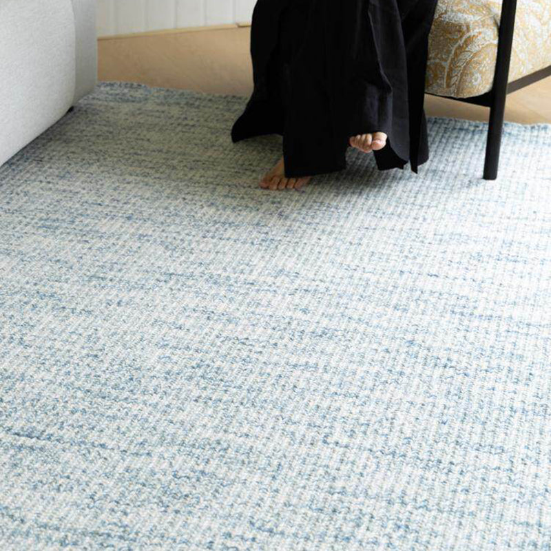 Contemporary Nordic Premium Handwoven Wool Blend Rectangular Area Rug For Living Room