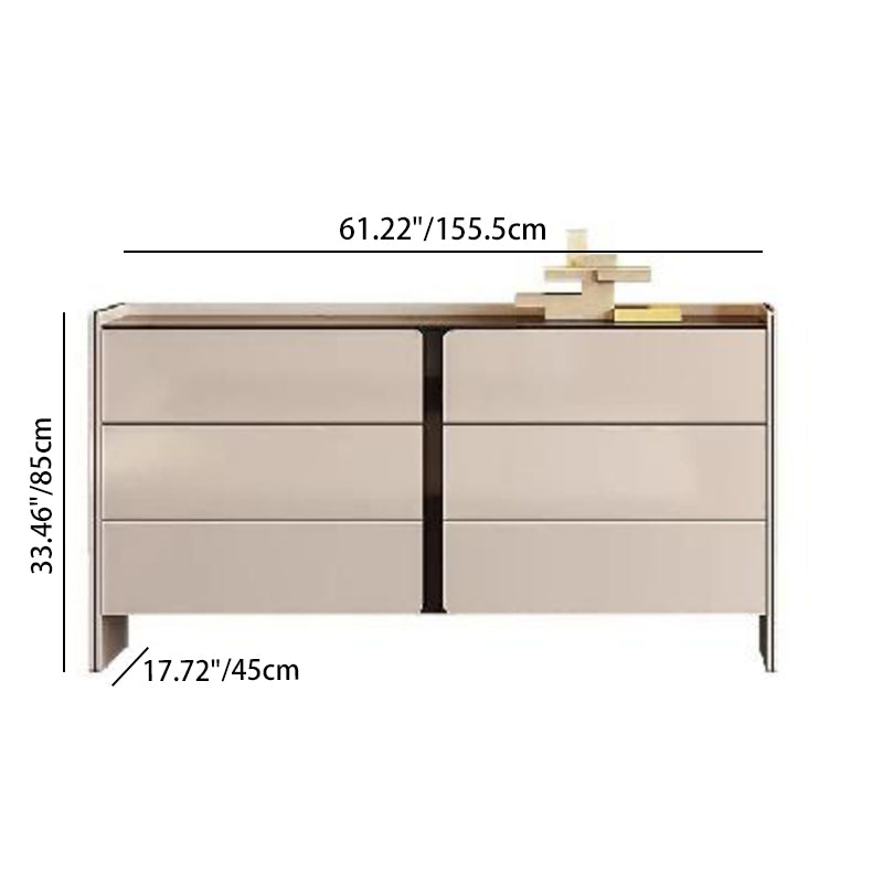 Modern Minimalist Storage Cabinet With Drawers - E1 Eco-friendly MDF Sideboard For Living Room & Bedroom