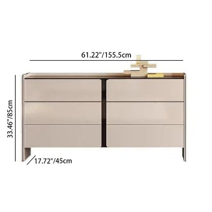 Modern Minimalist Storage Cabinet With Drawers - E1 Eco-friendly MDF Sideboard For Living Room & Bedroom