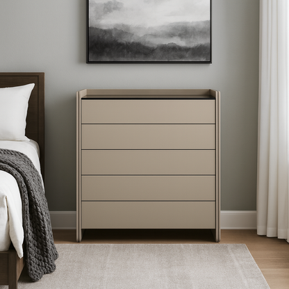 Modern Minimalist Storage Cabinet With Drawers - E1 Eco-friendly MDF Sideboard For Living Room & Bedroom