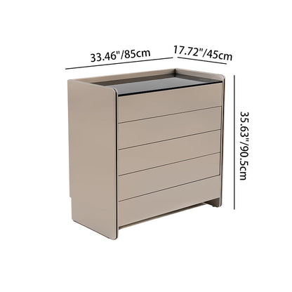 Modern Minimalist Storage Cabinet With Drawers - E1 Eco-friendly MDF Sideboard For Living Room & Bedroom