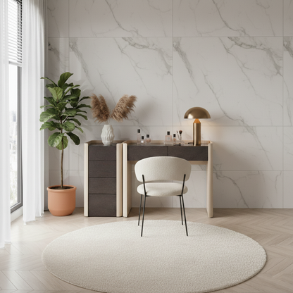Modern Minimalist E1 MDF Rectangular Storage Cabinet With 4 Drawers - Durable Closed Storage For Bedroom & Living Room