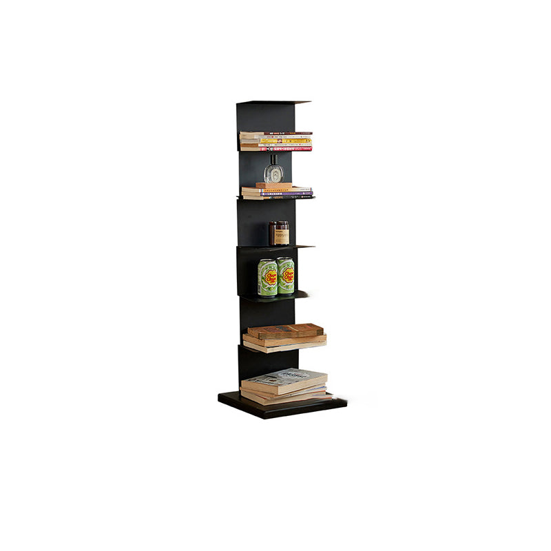 Modern Minimalist Iron Rectangular Floor Standing Bookshelf 6/7-Tier For Living Room & Home Office & Bedroom Storage
