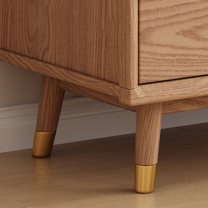 Contemporary Nordic Solid Wood & Plywood Rectangular Storage Cabinet 5/6 Drawers For Living Room