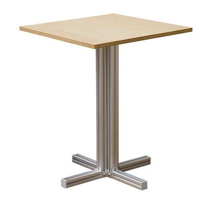 Modern Minimalist Birch Plywood & Aluminum Square/Round Coffee Table Water-Resistant For Indoor & Outdoor Use