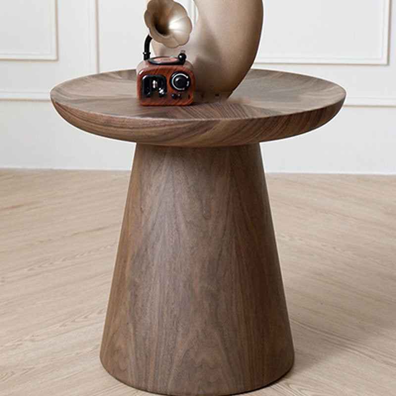 Modern Minimalist MDF Round Coffee Table Set With Raised Edges For Living Room