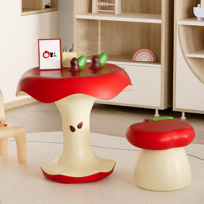 Contemporary Creative Resin Apple Seat Decorative Low Stool For Entryway & Living Room