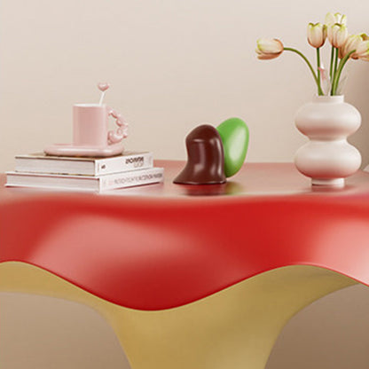 Contemporary Creative Resin Bitten Apple Decorative Happiness Side Table For Living Room