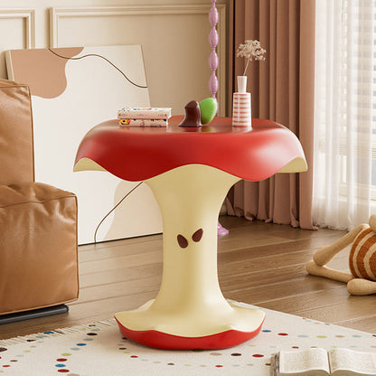 Contemporary Creative Resin Bitten Apple Decorative Happiness Side Table For Living Room