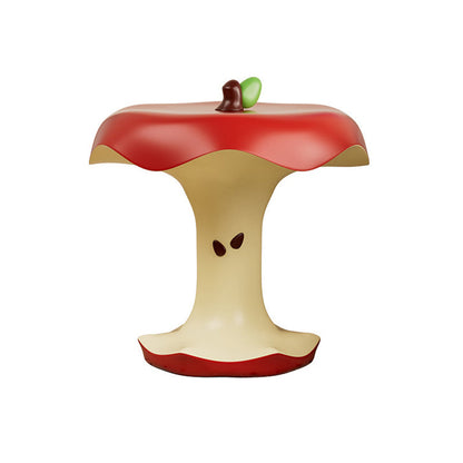 Contemporary Creative Resin Bitten Apple Decorative Happiness Side Table For Living Room