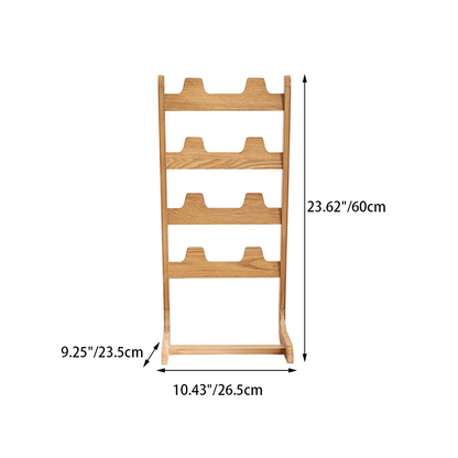 Modern Minimalist MDF Vertical Slipper Rack Space-Saving Storage Shelf 4-Tier For Entryway Living Room