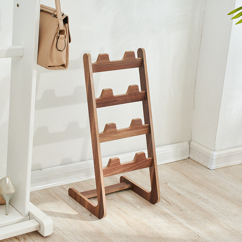 Modern Minimalist MDF Vertical Slipper Rack Space-Saving Storage Shelf 4-Tier For Entryway Living Room