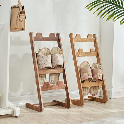 Modern Minimalist MDF Vertical Slipper Rack Space-Saving Storage Shelf 4-Tier For Entryway Living Room
