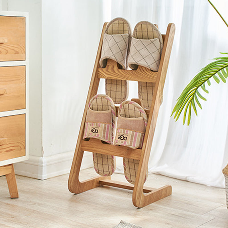 Modern Minimalist MDF Vertical Slipper Rack Space-Saving Storage Shelf 4-Tier For Entryway Living Room