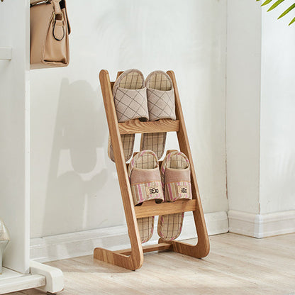 Modern Minimalist MDF Vertical Slipper Rack Space-Saving Storage Shelf 4-Tier For Entryway Living Room