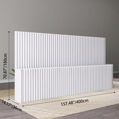Modern Minimalist Kraft Paper Rectangular Folding Room Divider Shelf Screen For Living Room Office