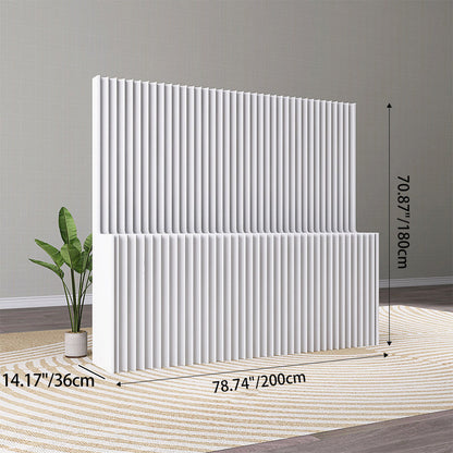 Modern Minimalist Kraft Paper Rectangular Folding Room Divider Shelf Screen For Living Room Office