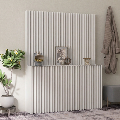 Modern Minimalist Kraft Paper Rectangular Folding Room Divider Shelf Screen For Living Room Office