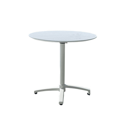 Modern Minimalist Round PP Folding Dining Table 1-Tier For Dining Room