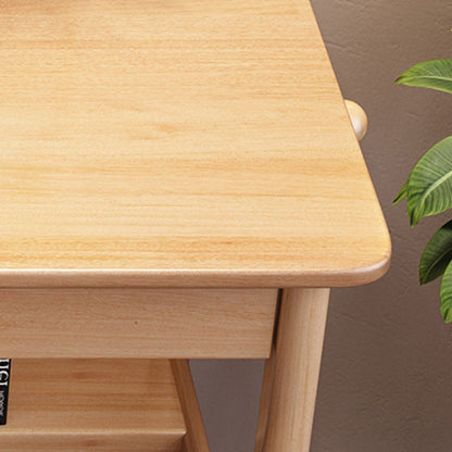Traditional Chinese Rounded Rectangular Corner Design Solid Wood Solid Wood Plywood Desk & Chair Set For Bedroom