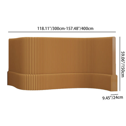 Contemporary Creative Rectangular Kraft Paper Extendable Waterproof Room Divider For Living Room