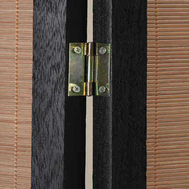 Traditional Chinese Rectangular Bamboo Pattern Solid Wood Bamboo Room Divider For Living Room