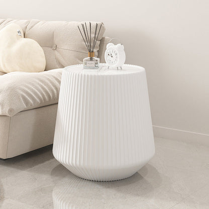 Modern Minimalist PU Leather & Sintered Stone Iron Solid Wood Plywood Diamond/Round-Shaped Coffee Table For Living Room