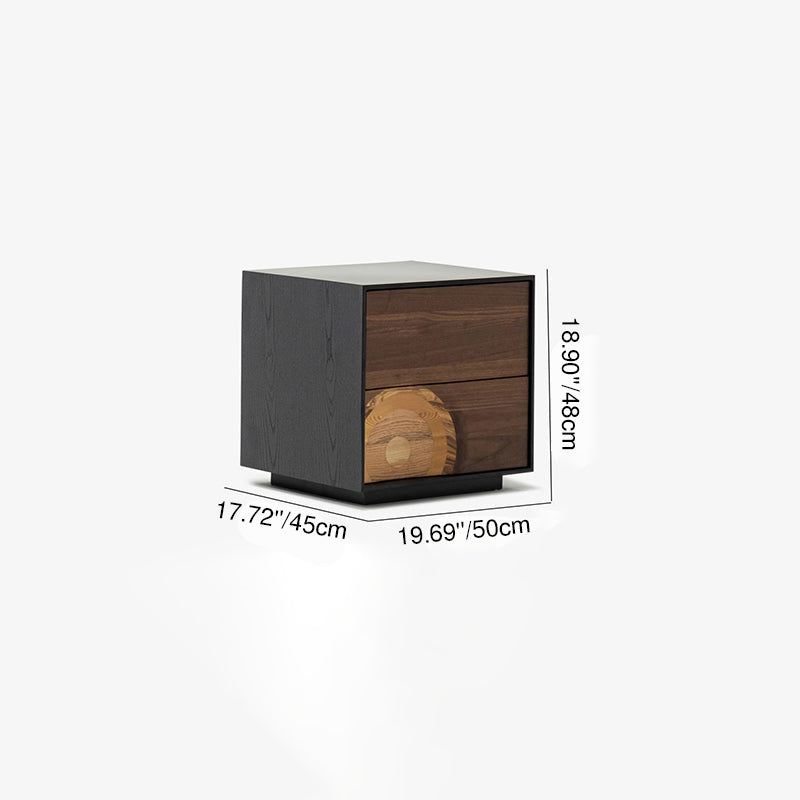 Contemporary Creative Solid Wood & Plywood Rectangular Storage Cabinet With 2/3/4/5 Drawers For Living Room