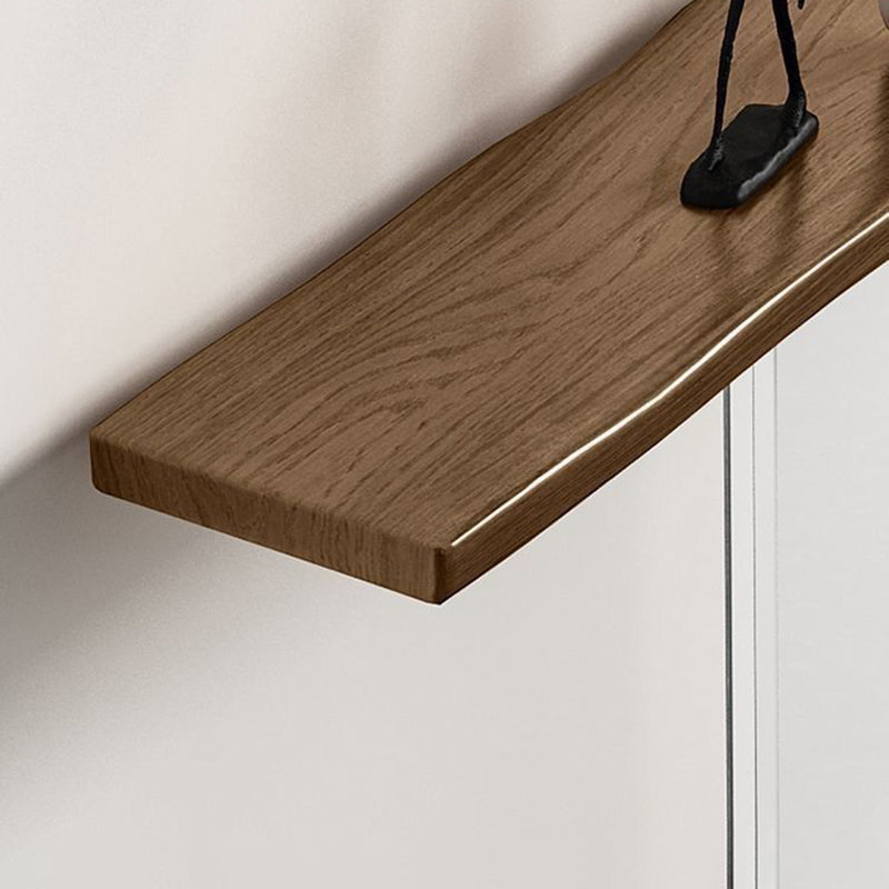 Modern Minimalist Pine Wood & Acrylic Rectangular Console Table For Entryway